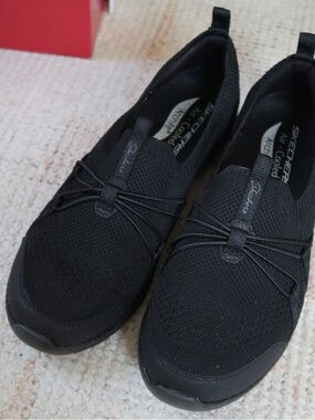 Skechers Black Women's Slip-On Athletic Shoes
